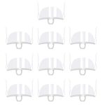 10 Stück/Beutel, recycelbare, transparente Restaurant-Maske, Chef-Antibeschlag- und Anti-Spucke-Kunststoffmasken