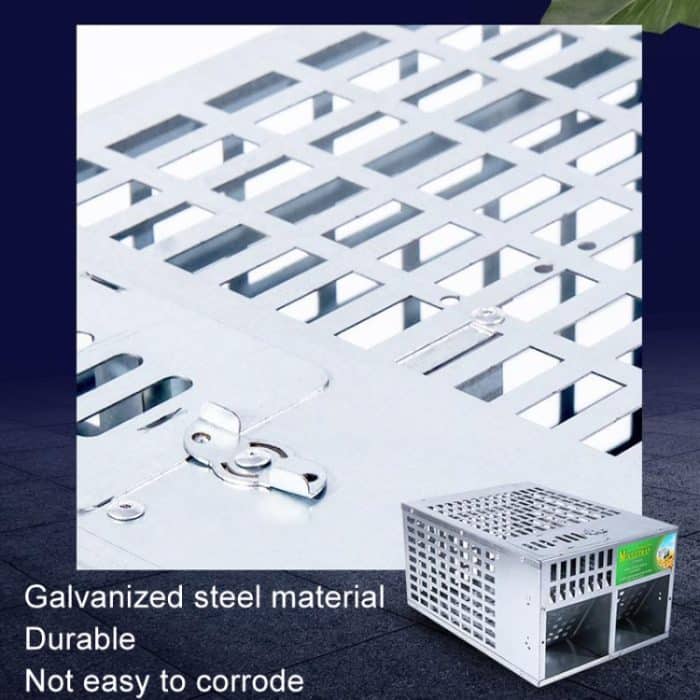 Automatische Mausefalle für den Innenbereich, Käfigfang, Mausefalle, Double Door Large – Bild 5