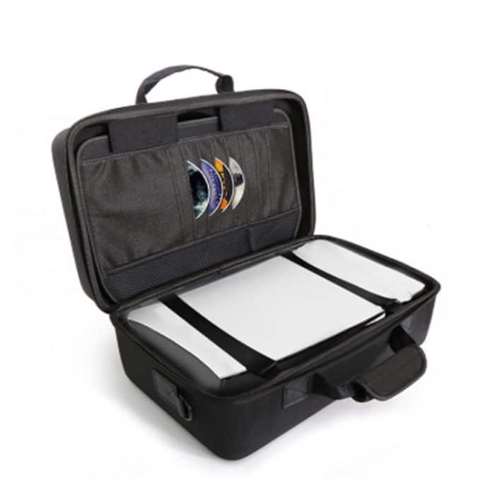 Für PS5 Slim Spielkonsole EVA Aufbewahrungstasche Handtasche Tragetasche, 1900 Black, 1900 Gray – Bild 5