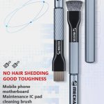 MECHANIC Handy-Motherboard-Chip-Entschleimungsbürste, PCB-Entzinnungs-Reinigungszylinder, Bürste mit langem Griff, Sideburns, Steel Wire, Double-ended Sideburns+Steel Wire – Bild 3