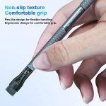 MECHANIC Handy-Motherboard-Chip-Entschleimungsbürste, PCB-Entzinnungs-Reinigungszylinder, Bürste mit langem Griff, Sideburns, Steel Wire, Double-ended Sideburns+Steel Wire – Bild 4