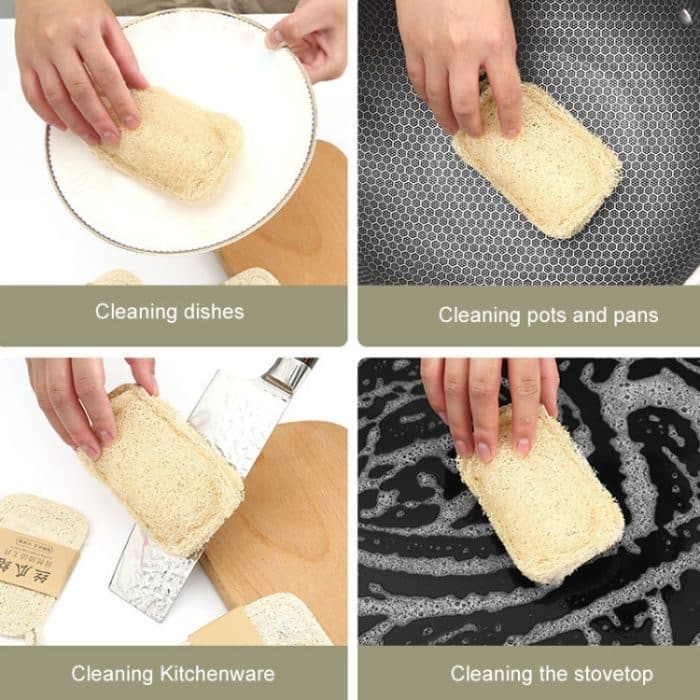Natürliche Luffa-Spülbürste, Geschirrspülwerkzeug, Luffa-Lappenbürste, Soft Square, Soft Ellipse, Hard Square, Hard Ellipse – Bild 10