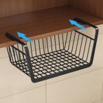 Schrank-Organizer, Metallregal, Küchenschrank unter Hängeregal, 40x25x14cm