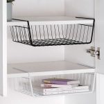 Schrank-Organizer, Metallregal, Küchenschrank unter Hängeregal, 40x25x14cm – Bild 2
