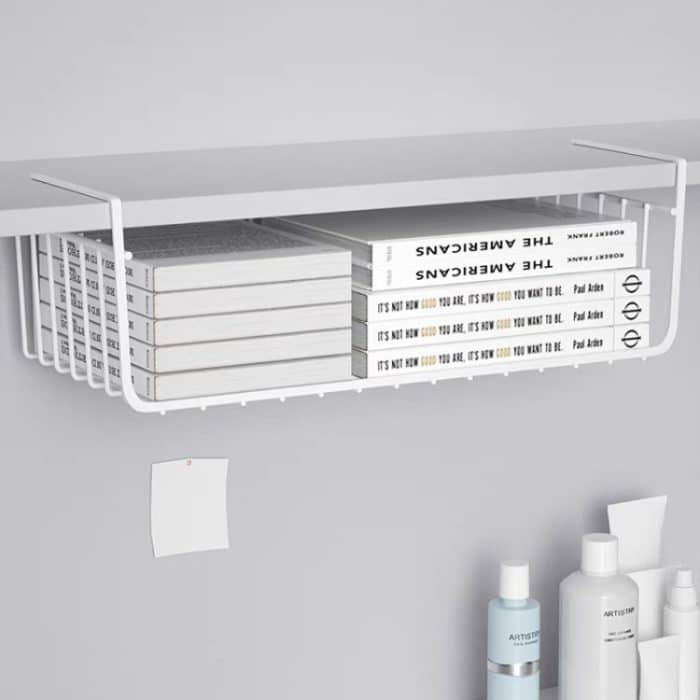 Schrank-Organizer, Metallregal, Küchenschrank unter Hängeregal, 40x25x14cm – Bild 4