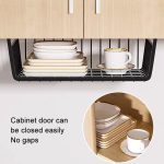 Schrank-Organizer, Metallregal, Küchenschrank unter Hängeregal, 40x25x14cm – Bild 5