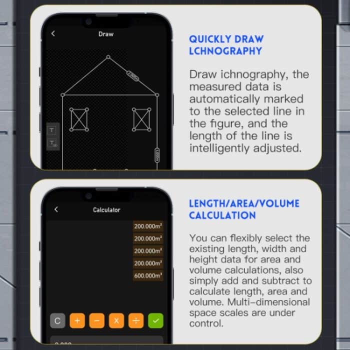 FNIRSI Laser-Entfernungsmesser Infrarot-Messlineal, IR40 – Bild 11