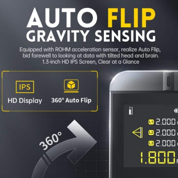 FNIRSI Laser-Entfernungsmesser Infrarot-Messlineal, IR40 – Bild 5