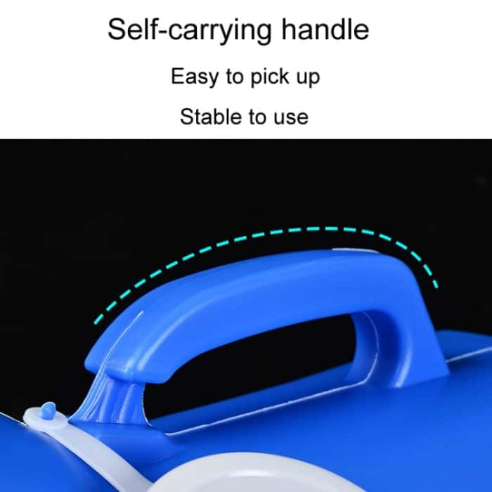 Haushalts-Urinal für Herren, 1200 ml, Kunststoff-Töpfchen mit Deckel und Urinal mit glattem Mund – Bild 3