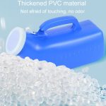 Haushalts-Urinal für Herren, 1200 ml, Kunststoff-Töpfchen mit Deckel und Urinal mit glattem Mund – Bild 4