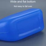 Haushalts-Urinal für Herren, 1200 ml, Kunststoff-Töpfchen mit Deckel und Urinal mit glattem Mund – Bild 6