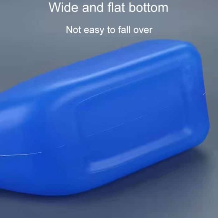 Haushalts-Urinal für Herren, 1200 ml, Kunststoff-Töpfchen mit Deckel und Urinal mit glattem Mund – Bild 6