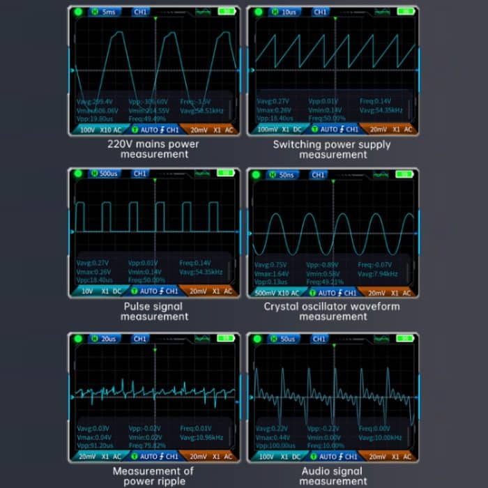 FNIRSI 3-in-1-Hand-Digitaloszilloskop-Zweikanal-Multimeter, 2C23T Standard, 2C23T Upgrade – Bild 9