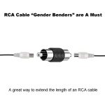 10 Stück RCA-Lotuskopf, gerader Durchgangsstecker, Überwachungs-Audio-Adapter, AV-Stoßverbindung, RCA Male to RCA Male – Bild 5