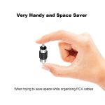 10 Stück RCA-Lotuskopf, gerader Durchgangsstecker, Überwachungs-Audio-Adapter, AV-Stoßverbindung, RCA Male to RCA Male – Bild 7