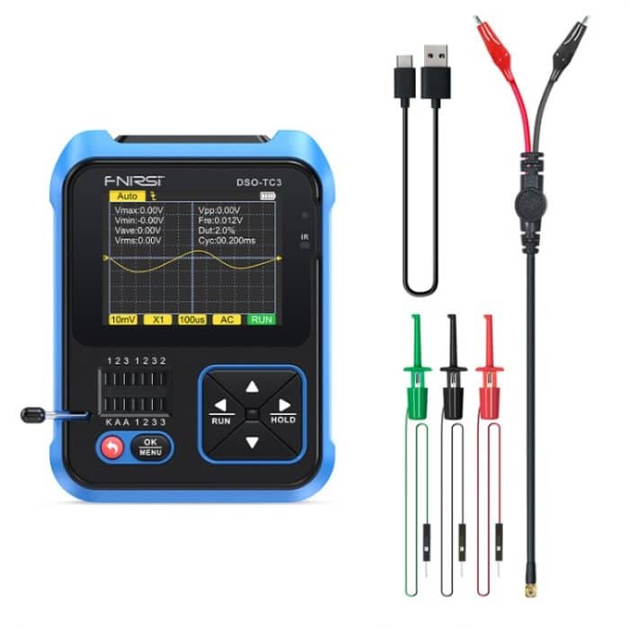 TBD0604561401.jpg FNIRSI 3-in-1-Handheld-Digitaloszilloskop-LCR-Transistortester, DSO-TC3 Standard, DSO-TC3 Upgrade – Bild 1