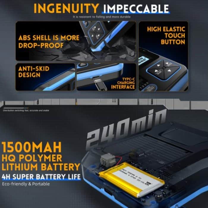 FNIRSI 3-in-1-Handheld-Digitaloszilloskop-LCR-Transistortester, DSO-TC3 Standard, DSO-TC3 Upgrade – Bild 7