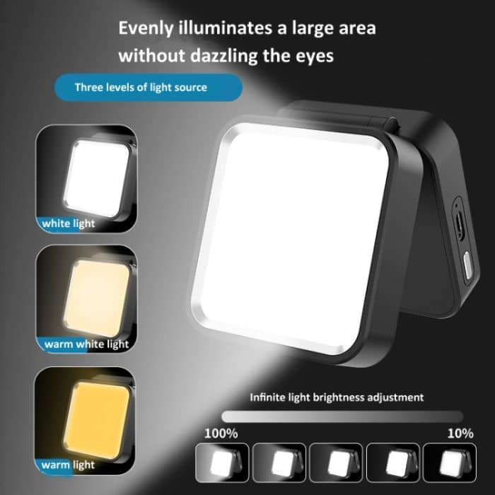 Camping Radfahren Lavalier Lampe Nacht Angeln Licht Drei-Farben-Temperatur Leselampe – Bild 4