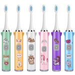 USB-Aufladung, vollautomatische Ultraschall-Cartoon-Kinder-Elektrozahnbürste, Pink with 1 Head, Pink with 3 Heads, Pink with 6 Heads, Pink with 8 Heads, Blue with 1 Head, Blue with 3 Heads, Blue with 6 Heads, Blue with 8 Heads, White with 1 Head... – Bild 2