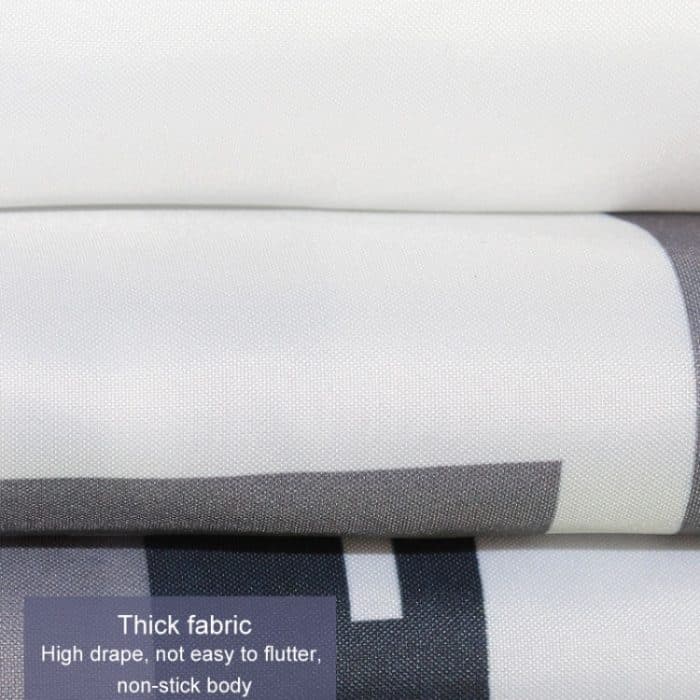 Einfacher wasserdichter Duschvorhang, verdickter Polyester-Badezimmer-Duschvorhang, 100x200cm, 120x200cm, 150x200cm, 180x200cm, 200x200cm, 220x200cm, 240x200cm, 260x200cm, 280x200cm, 300x200cm, 150x180cm, 180x180cm, 200x180cm, 100x180cm, 120x180cm – Bild 4