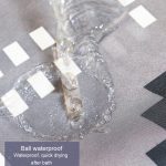 Einfacher wasserdichter Duschvorhang, verdickter Polyester-Badezimmer-Duschvorhang, 100x200cm, 120x200cm, 150x200cm, 180x200cm, 200x200cm, 220x200cm, 240x200cm, 260x200cm, 280x200cm, 300x200cm, 150x180cm, 180x180cm, 200x180cm, 100x180cm, 120x180cm – Bild 8