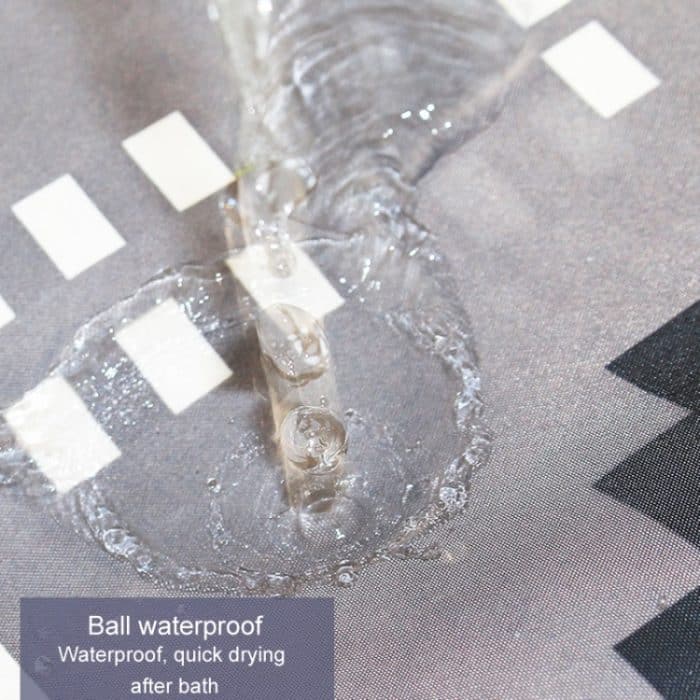 Einfacher wasserdichter Duschvorhang, verdickter Polyester-Badezimmer-Duschvorhang, 100x200cm, 120x200cm, 150x200cm, 180x200cm, 200x200cm, 220x200cm, 240x200cm, 260x200cm, 280x200cm, 300x200cm, 150x180cm, 180x180cm, 200x180cm, 100x180cm, 120x180cm – Bild 8