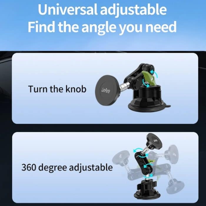 Lanparte magnetischer Autotelefonhalter, verstellbarer Saugnapf, Navigationsständer, RBA-M01N, RBA-M01NB, RBA-M01NL, RBA-M01NLB, RBA-M01 – Bild 5