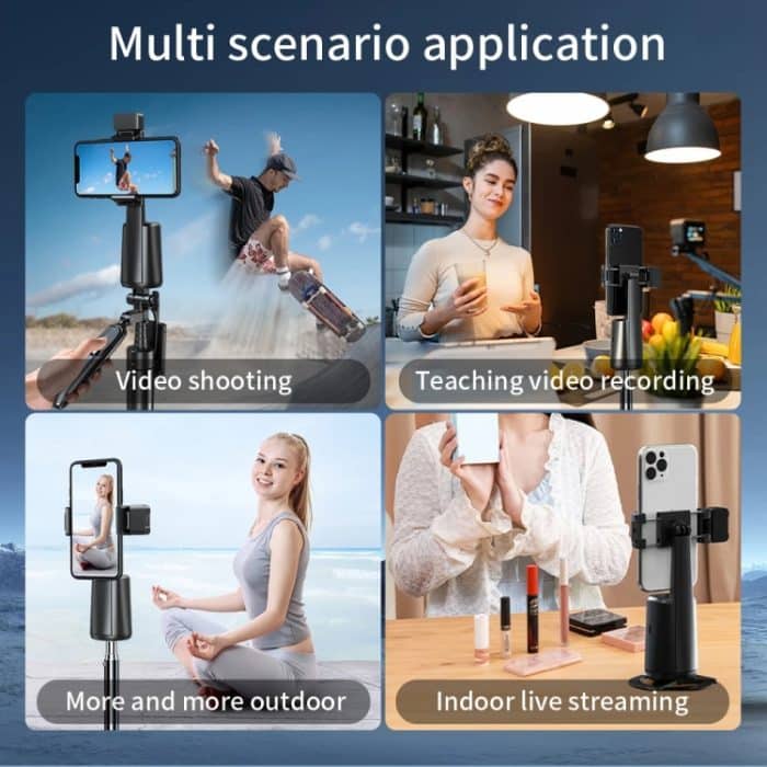 Pixel A200 Auto-Tracking-Gimbal-Stabilisator, 360-Grad-Drehung, Selfie-Stick mit Fülllicht, A200 Set 1, A200 Set 2, A200 Set 3 – Bild 13