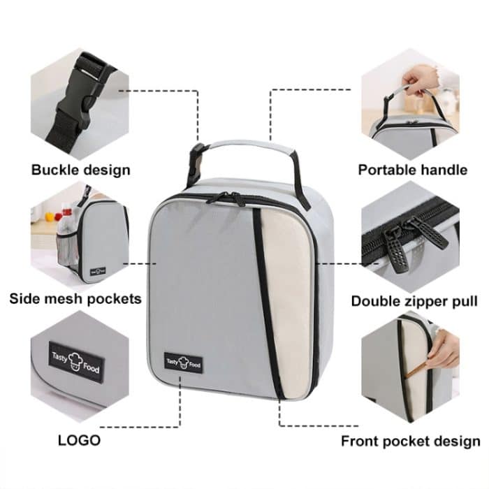 Tragbare Outdoor-Picknicktasche, tragbare Frischhalte-Lunchtasche – Bild 4