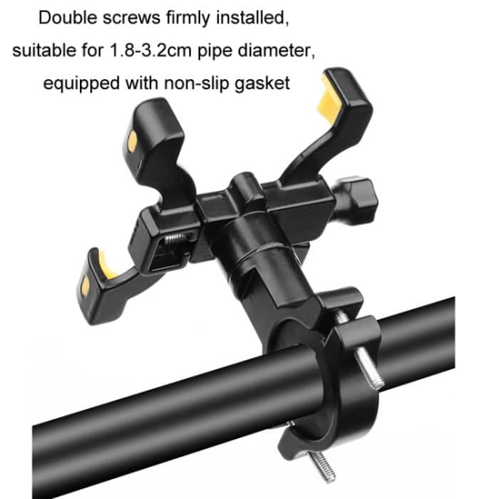 BENGGUO Fahrrad-Handyhalter aus Aluminiumlegierung mit vier Klauen, Handlebars, Stem Style, Rear View Mirror – Bild 3
