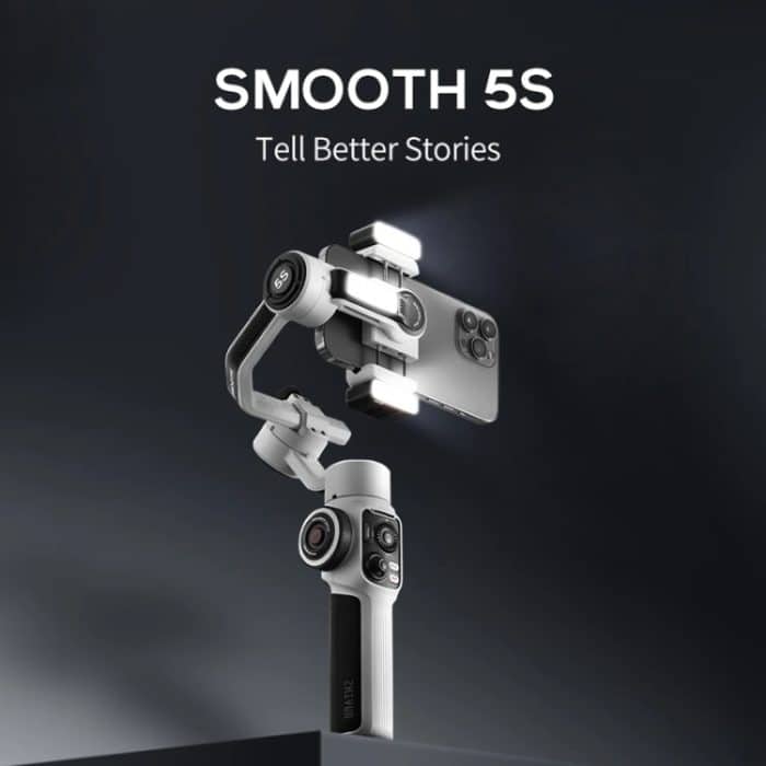ZHIYUN Smooth 5S 3-Achsen-Handheld-Gimbal-Stabilisator für Smartphones, Smooth 5S Standard Black, Smooth 5S Standard White, Smooth 5S Combo Black, Smooth 5S Combo White – Bild 2