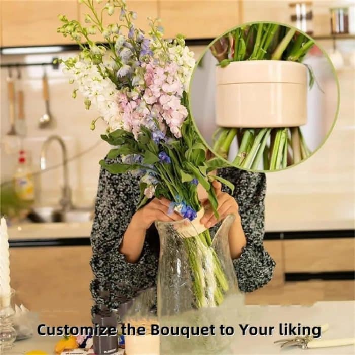 Spiral Ikebana Stielhalter für Vasen DIY Bouquet Twister Blumenarrangement Halter, Large, Small – Bild 4