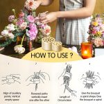 Spiral Ikebana Stielhalter für Vasen DIY Bouquet Twister Blumenarrangement Halter, Large, Small – Bild 6