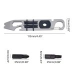 Multifunktionaler Outdoor-Überlebens- und Selbstverteidigungsratschen-Brecheisen-Werkzeug, EDC-Flaschenöffner, Multifunctional Ratchet Crowbar – Bild 2