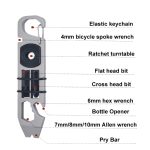 Multifunktionaler Outdoor-Überlebens- und Selbstverteidigungsratschen-Brecheisen-Werkzeug, EDC-Flaschenöffner, Multifunctional Ratchet Crowbar – Bild 3