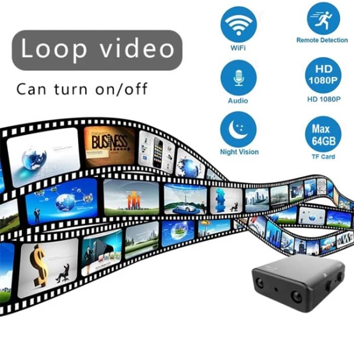 XD-Kamera 1080p HD-Video Smart IR-CUT Infrarot-Nachtsicht-Sportkamera, XD – Bild 5