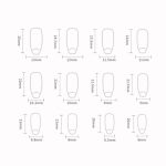 24 Stück/Box Press On Nails Dark Star and Moon Series Falsche Nägel Mittellange Ballettnägel, R722 – Bild 6