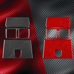 For Mercedes-Benz G-Class W463 3pcs /Set Rear Central Air Vent Set Sticker – Bild 2