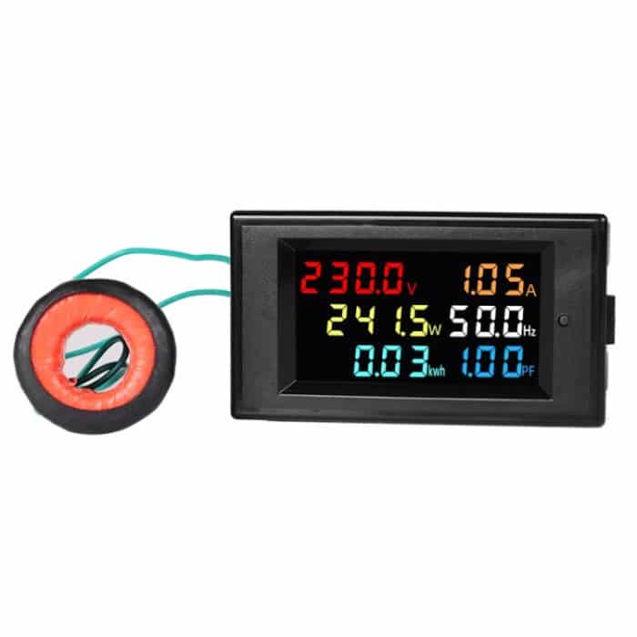 TBD0604610701.jpg SINOTIMER SPM003 AC LED Digital Voltmeter Frequenzfaktoren Messgerät Leistungsmonitor, AC80-300V 100A, AC200-450V 100A – Bild 1