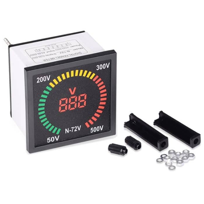 SINOTIMER N-72V AC-Spannungssignalanzeige, quadratischer Drehteller, LED-Digitalanzeige, Voltmeter – Bild 3
