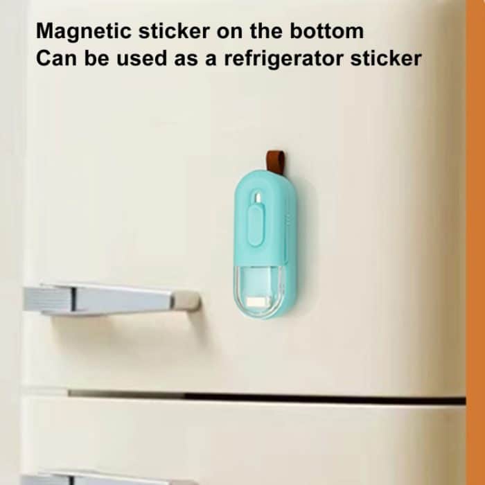 Lebensmittelverpackungs-Versiegelungsgerät 2-in-1 magnetisches Mini-Handvakuumiergerät mit Cutter – Bild 6