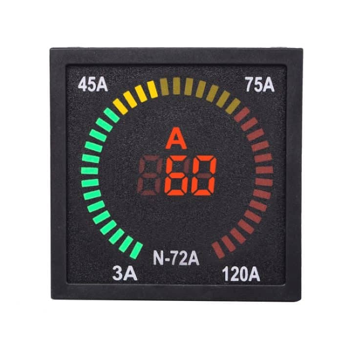 SINOTIMER N-72A AC-Stromsignalanzeige, quadratischer Drehteller, LED-Digital-Amperemeter – Bild 1