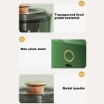 JRQ-01 Home Kabelloser elektrischer Fleischwolf für die Küche, Knoblauchstampfer, Long-press, Double-click, Electroplated Double-click – Bild 4