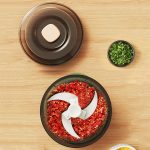 JRQ-01 Home Kabelloser elektrischer Fleischwolf für die Küche, Knoblauchstampfer, Long-press, Double-click, Electroplated Double-click – Bild 7