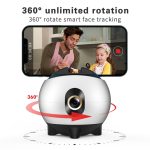 Hishell wiederaufladbarer AI Face Intelligent Follow Shot Gimbal Handy Live Streaming Video Stabilisator – Bild 4