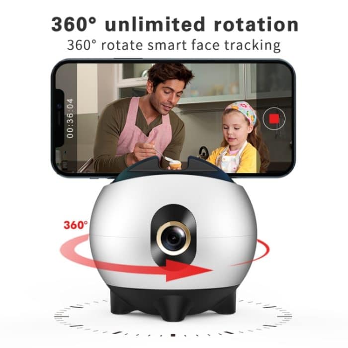 Hishell wiederaufladbarer AI Face Intelligent Follow Shot Gimbal Handy Live Streaming Video Stabilisator – Bild 4