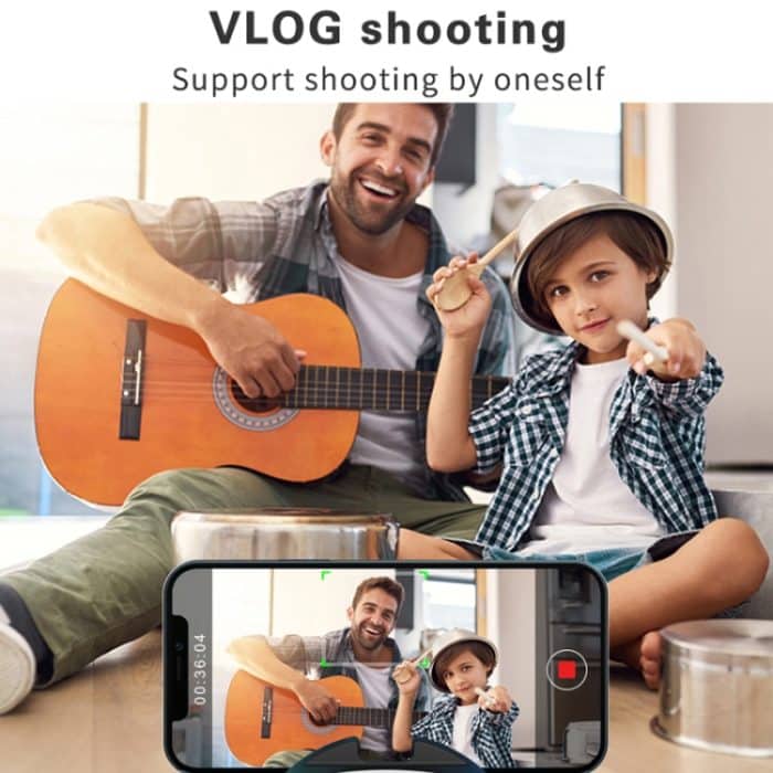 Hishell wiederaufladbarer AI Face Intelligent Follow Shot Gimbal Handy Live Streaming Video Stabilisator – Bild 9