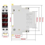 SINOTIMER SDM010 Modulares Schienen-AC-Dreiphasen-Digitalvoltmeter, elektronische Instrumentierung – Bild 2