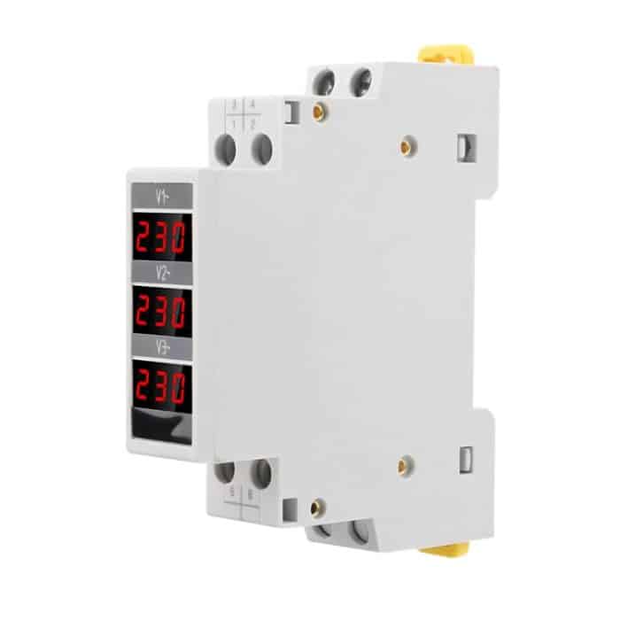 SINOTIMER SDM010 Modulares Schienen-AC-Dreiphasen-Digitalvoltmeter, elektronische Instrumentierung – Bild 5