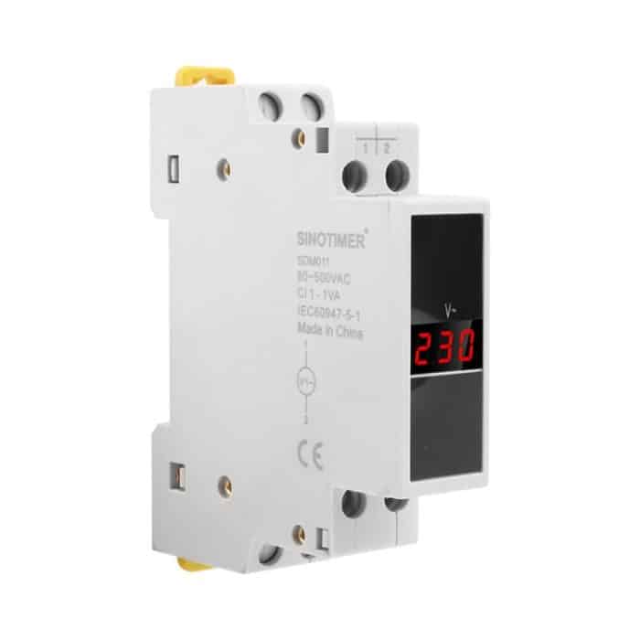 SINOTIMER SDM011 Modulares Din-Schienen-Wechselstrom-Einphasen-Digitalvoltmeter, elektronische Instrumentierung – Bild 5